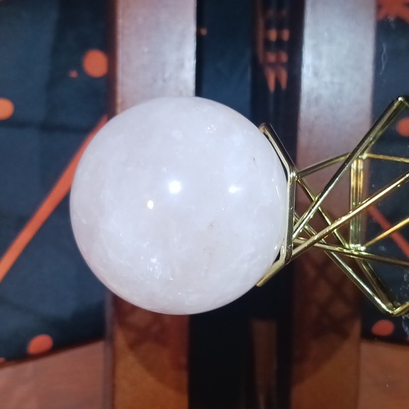 Rose Quartz Sphere - Picture 3 of 6